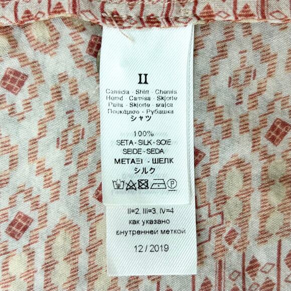 Forte Forte Italian Silk Mozaik Button-Up Orange My Shirt - Picture 9 of 9